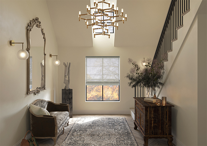 Pescara Voile, Fossil Grey - Roman Blind - Image 8